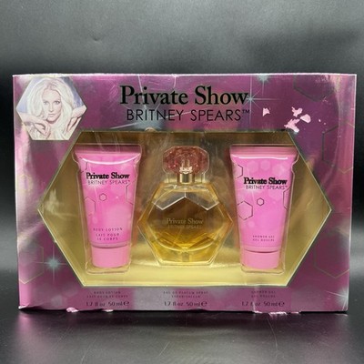 Britney Spears Private Show Perfume 3pc Set Women EDP Lotion Shower Gel 1.7oz ea