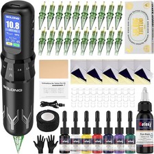 Kit Tatuaggi Wireless Solong 7 Modalità Macchina Rotativa Professionale con