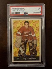 1961 -62  Parkhurst #31 TERRY SAWCHUK PSA 5 -EX DETROIT RED WINGS  (HOF)