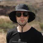 Mens Sun Hat Wide Brim Waterproof UV Protection Safari Bucket Fishing Hiking NEW
