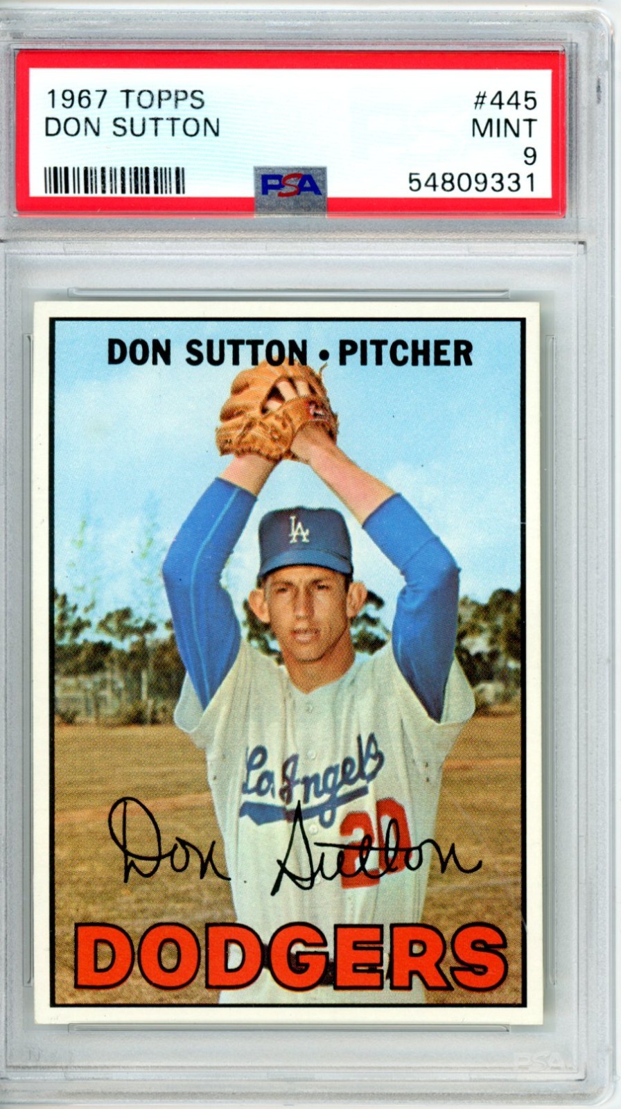 1967	Topps	Don	Sutton	445	PSA 9