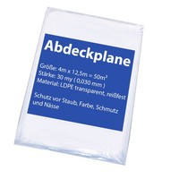 Abdeckfolie Malerplane Malerfolie 4X12,5M Schutzfolie 30My Profi 50 StüCk 50M²