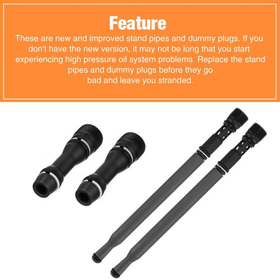 #ad #ad High Pressure Oil Standpipe Dummy Plug Kit For Ford F 450 F 550 6.0L Diesel $41.66