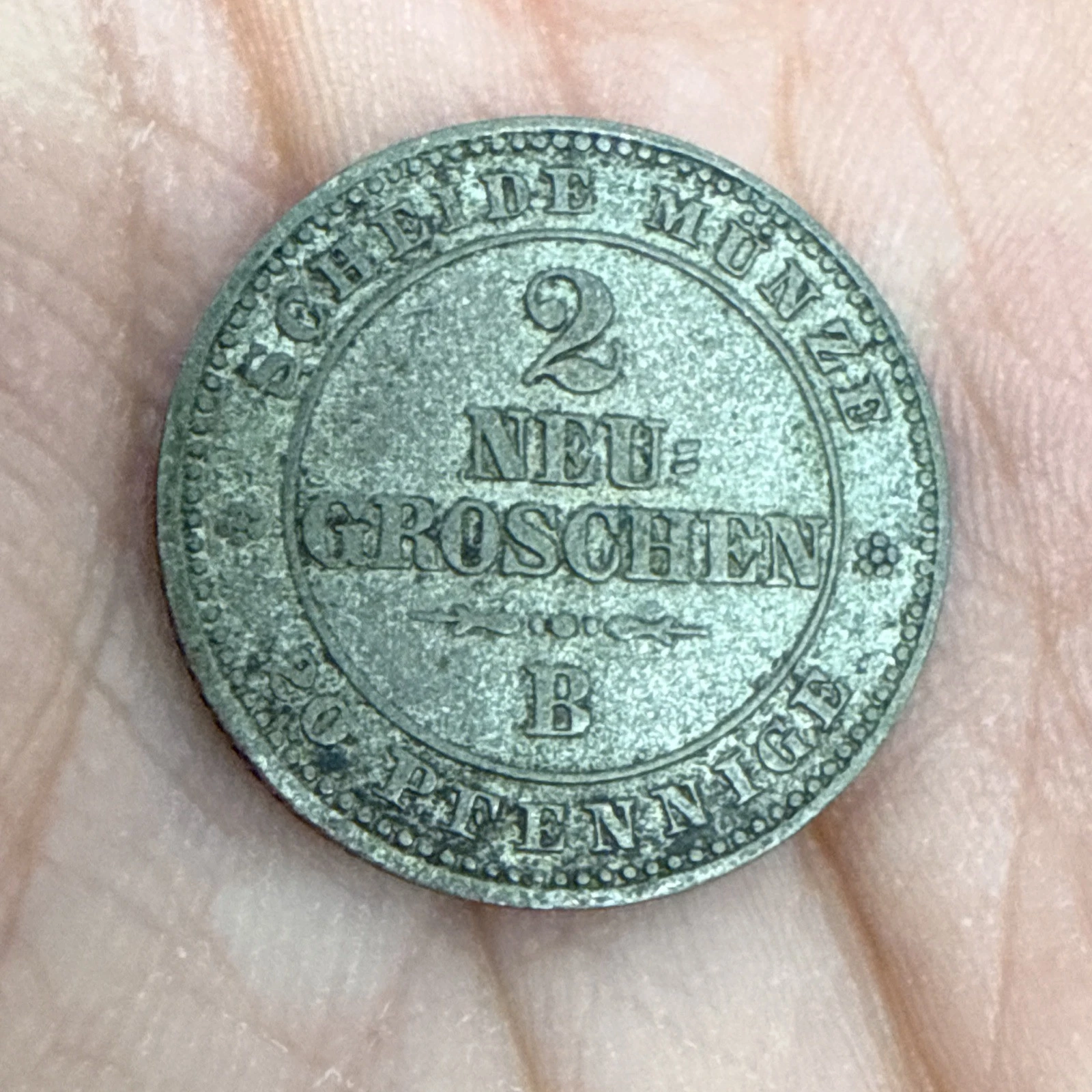 Monnaie 2 Neu Groschien B 1865