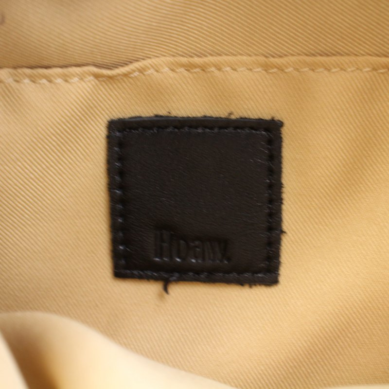 hia_　0107 ♡ Haaw. One-Shoulder Bag, Checkered Pattern, Raffia, Beige