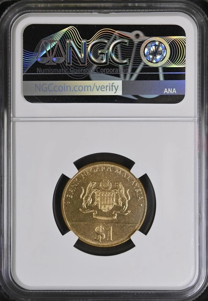 Mazuma* N1459 NGC Malaysia 1987 $1 30th Independence Anniversary MS66 - Image 2 of 2