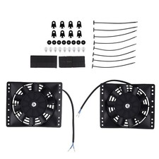 Universal 2x 6 Dual Electric Fan Kit For Chevy Gmc 350 383 400 Engine 12v 80w