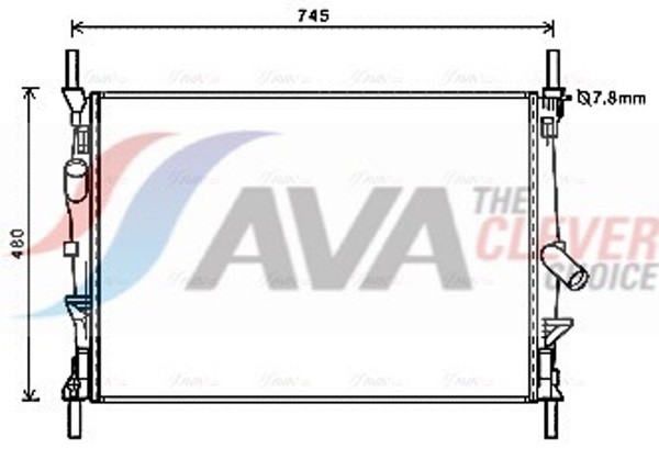 MotorküHler WasserküHler ** Clever Fit ** Ava Clever Choice FDA2589 FüR Transit-image
