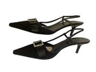 Kate Spade evening  dressy black tie crystal  pointy toe kitten heel shoes Sz 8 — photo 2