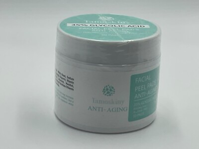 35% Glycolic Acid Pads for Face & Body, Exfoliating Facial Peel, AHA Resurfacing