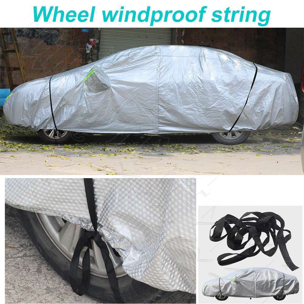 Large Car Cover Waterproof Aluminum 6 Layer UV Dust Hail Resitant