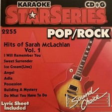 SOUND CHOICE STAR SERIES KARAOKE - POP/ROCK - SARAH McLACHLAN - V1 - SC2255