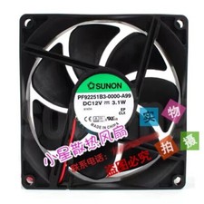 SUNON PF92251B3-0000-A99 DC12V 3.1W 9CM 2-Wire Silent Cooling Fan