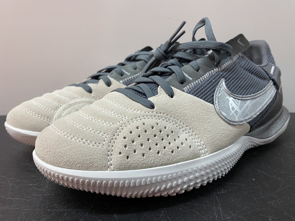 NIKE STREETGATO IC WHITE DARK GREY INDOOR SOCCER SHOES