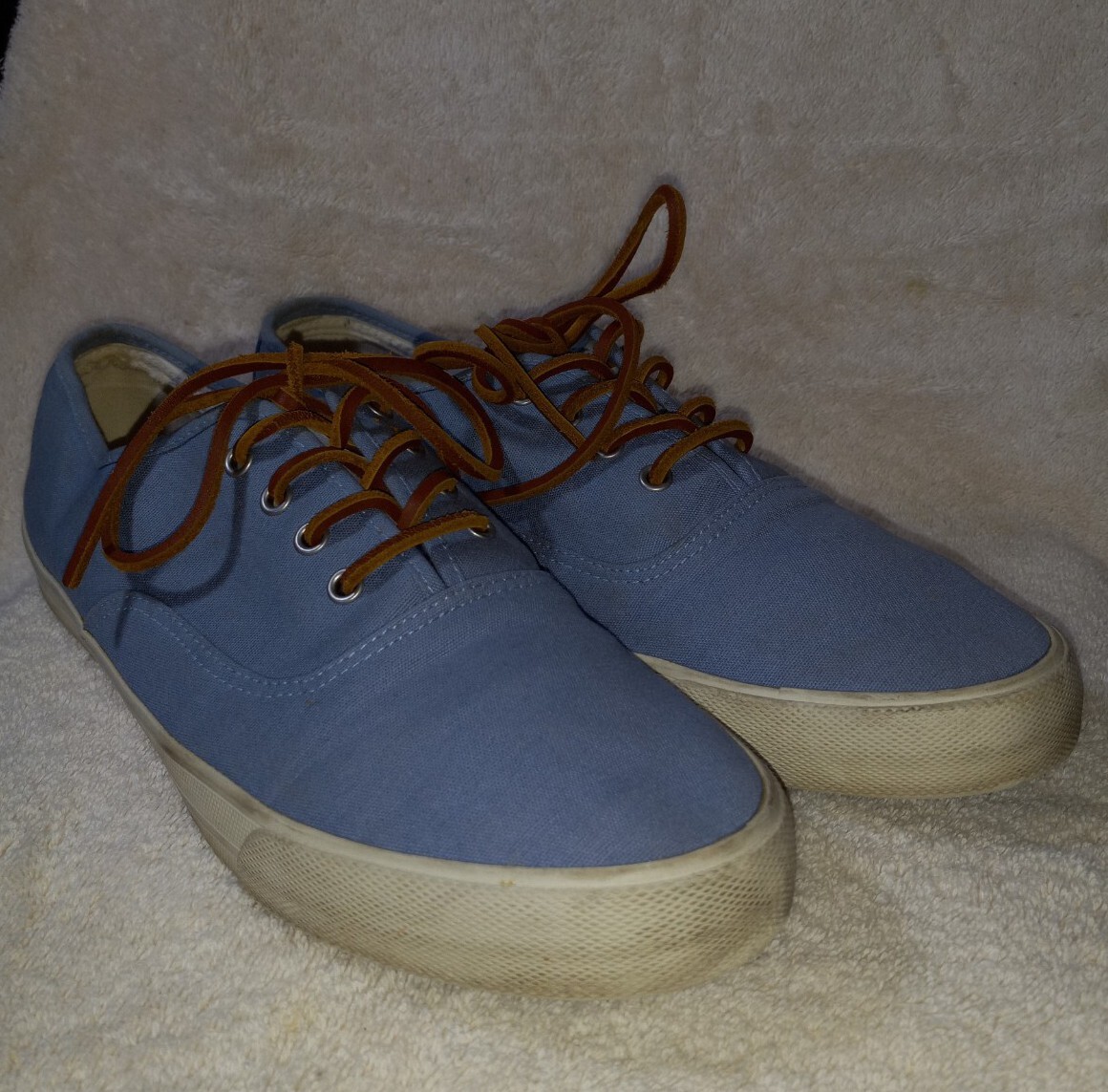 American Eagle Outfitters Estilo Sneakers Canvas Chambray Blue EUC