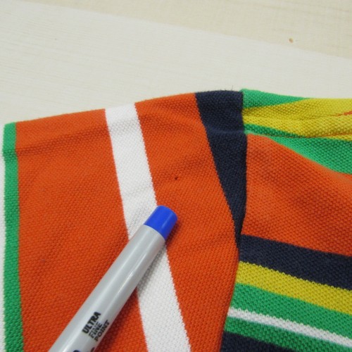 Vintage Ralph Lauren Polo Shirt Mens 2XL XXL Orange Green Stiped Pique Cotton - 第 10/14 張圖片