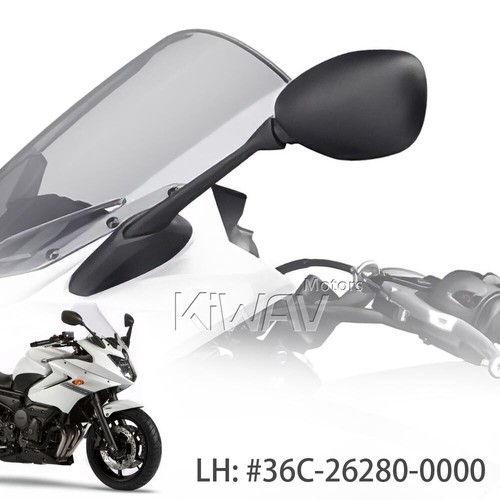 Rétroviseur Gauche KiWAV FS141 LH – Suzuki Hayabusa GSX1300R (1999-2012) – Neuf