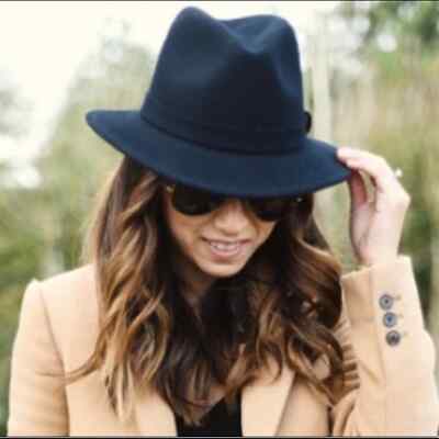 J. Crew x Bailey Women\'s Wool Fedora Hat BAILEY OF HOLLYWOOD FOR J. CREW CHARCOAL GRAY WOOL FELT  main image 4