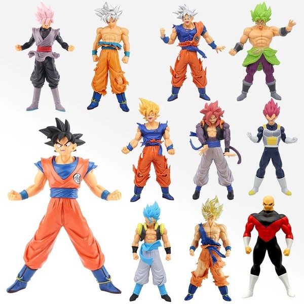 Dragon Ball Z Super Saiyajin Anime Figuras-Goku-DBZ-Gogeta-Goku Negro-
