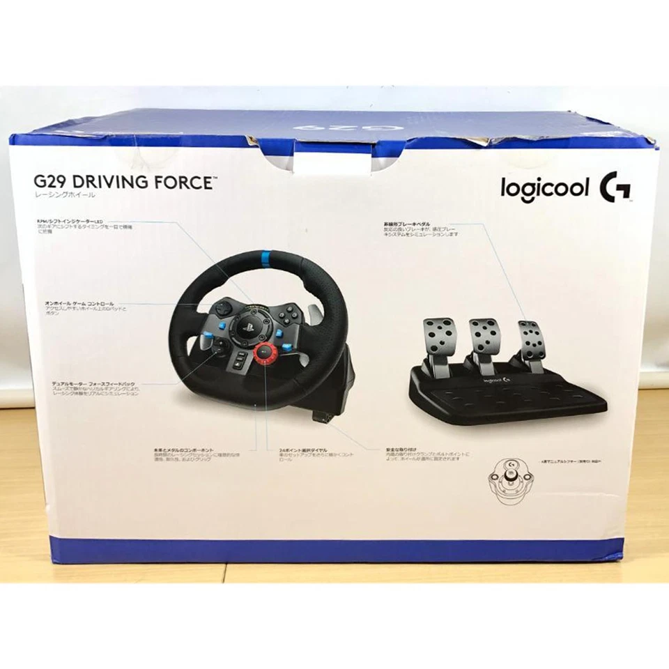 Official Licensed G29 DRIVING FORCE Racing Wheel for PS5 PS4 PS3 Game Excellent - Image 4 of 4