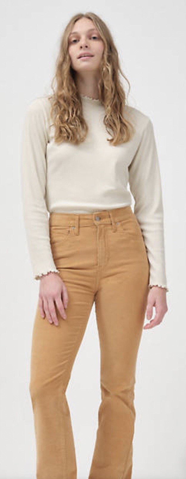Bootcut Corduroy Pants Jeans Women 