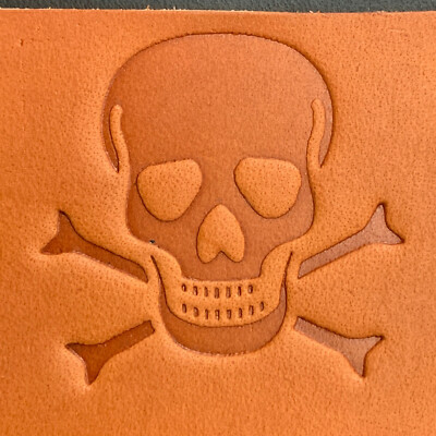 Skull & Bones | Leather Stamp / Clicker Stamp, Delrin 1.5" x 1.5" | eBay