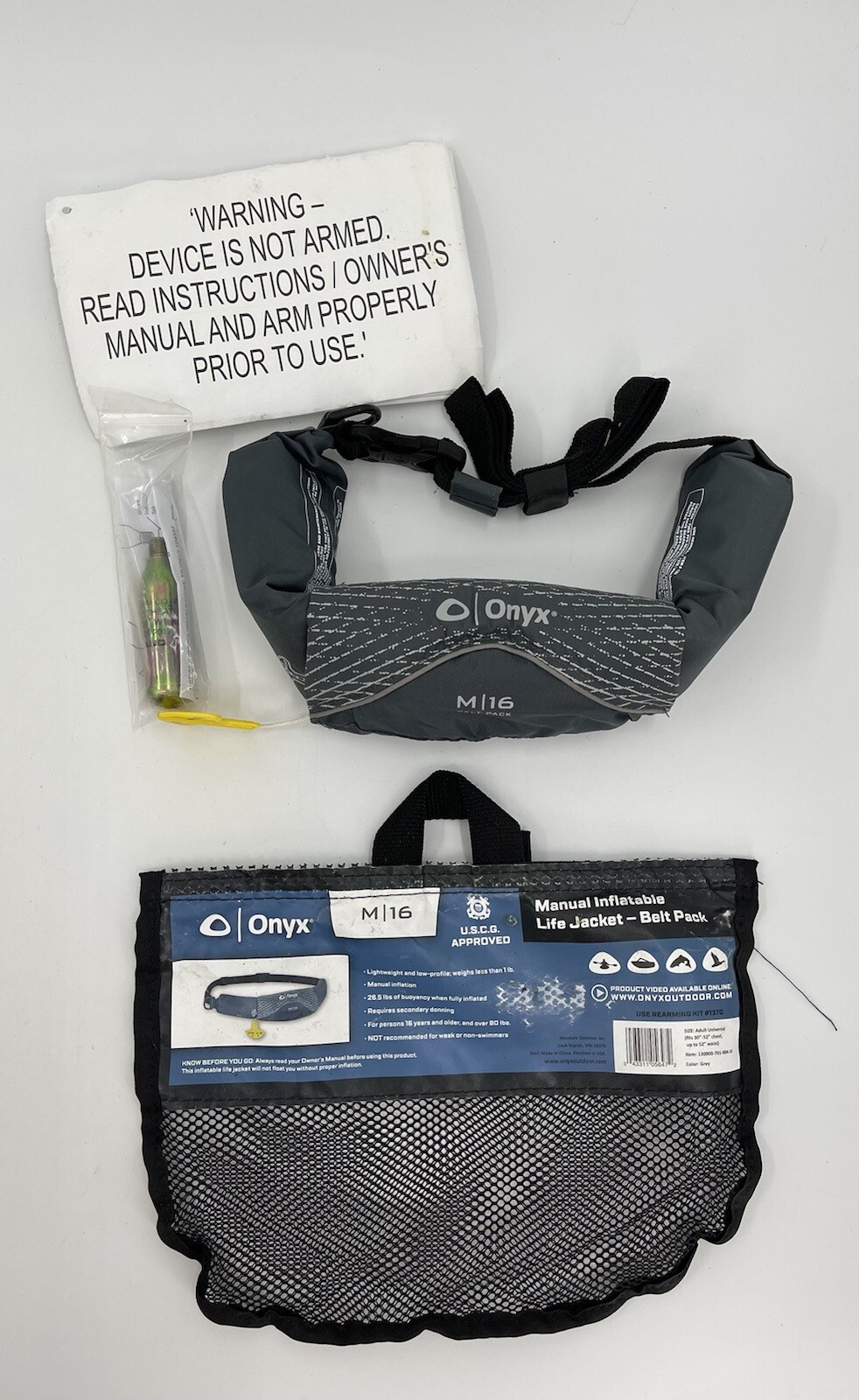 Onyx M-16 Manual Inflatable Belt Pack 