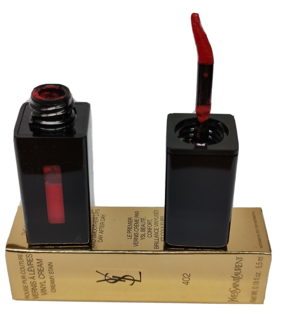 YSL Rouge Pur Couture Vernis A Levres Vinyl Cream #402 Rouge Remix