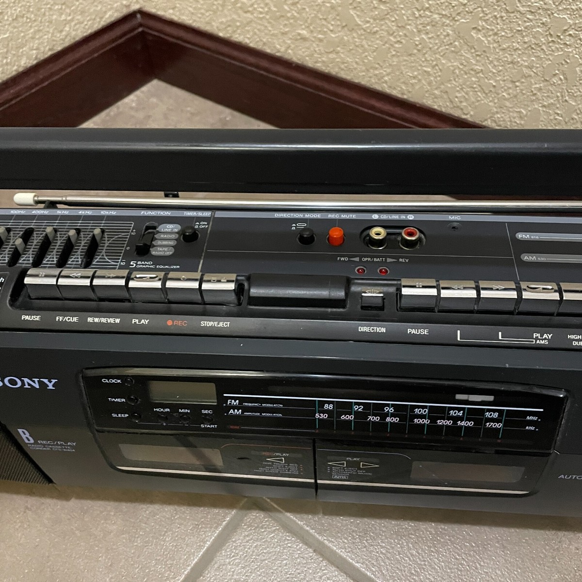 Vintage Sony CFS-W404 Portable Stereo Double Cassette