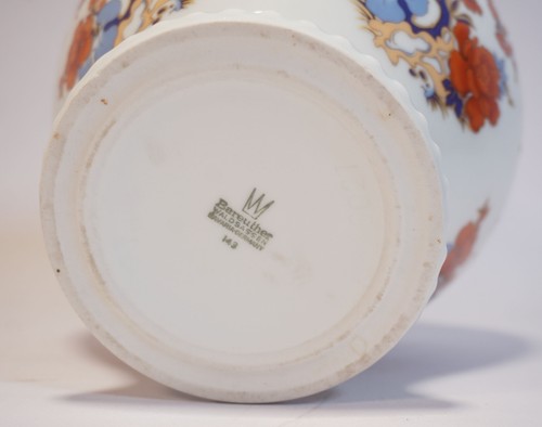 Vintage Bareuther Waldsassen Bavaria Art Déco Porzellan Vase 143 Blumen - Bild 8 von 12