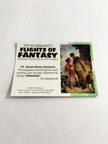 Tarjeta # 74 Dread Brass Shadows 1994 imágenes de cómic Hildebrandt Flights of Fantasy - Imagen 2 de 2