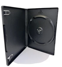 100 NEW OFFICIAL SONY PLAYSTATION 2 REPLACEMENT GAME CASE,BLACK, W PS2 LOGO, PS2