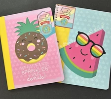 U STYLE  Chocolate Composition And Watermelon Spiral Notebook (Scratch & Sniff)
