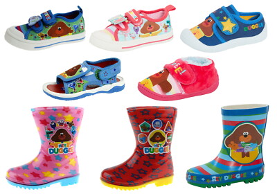 Jungen Mädchen Hey Duggee Schuhe Auswahl Kinder Turnschuhe Hausschuhe Gummistiefel Gr.