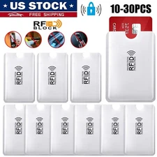 30× RFID Blocking Sleeves Credit Card Protector Holders Theft Protection Durable