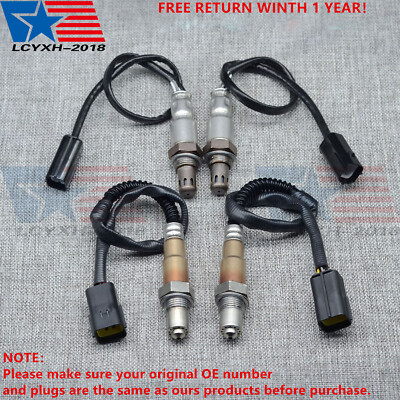 4PCS Ups+Downstream O2 Oxygen Sensor For 2011 2012 2013 Infiniti QX56 M56 5.6L