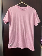 LIRX Mens Medium T shirt Pink with checked pattern Made in USA