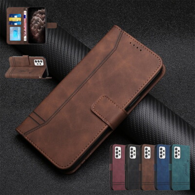 Case For Samsung S24 S23 S22 Ultra S21 A15 A53 Leather Wallet Kick Stand Cover