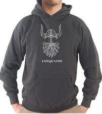 Felpa Con Cappuccio KJ1964 Viking Modern Disegno Fairylands Minimal Art