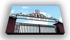 Liverpool - Anfield Shankly Gates  - Stylized Picture - Wall Canvas 65cm x 42cm