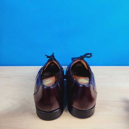 Mezlan Darian Mens Size 9 Shoes Burgundy Cordova Leather Ostrich derby Shoes - Picture 6 of 12