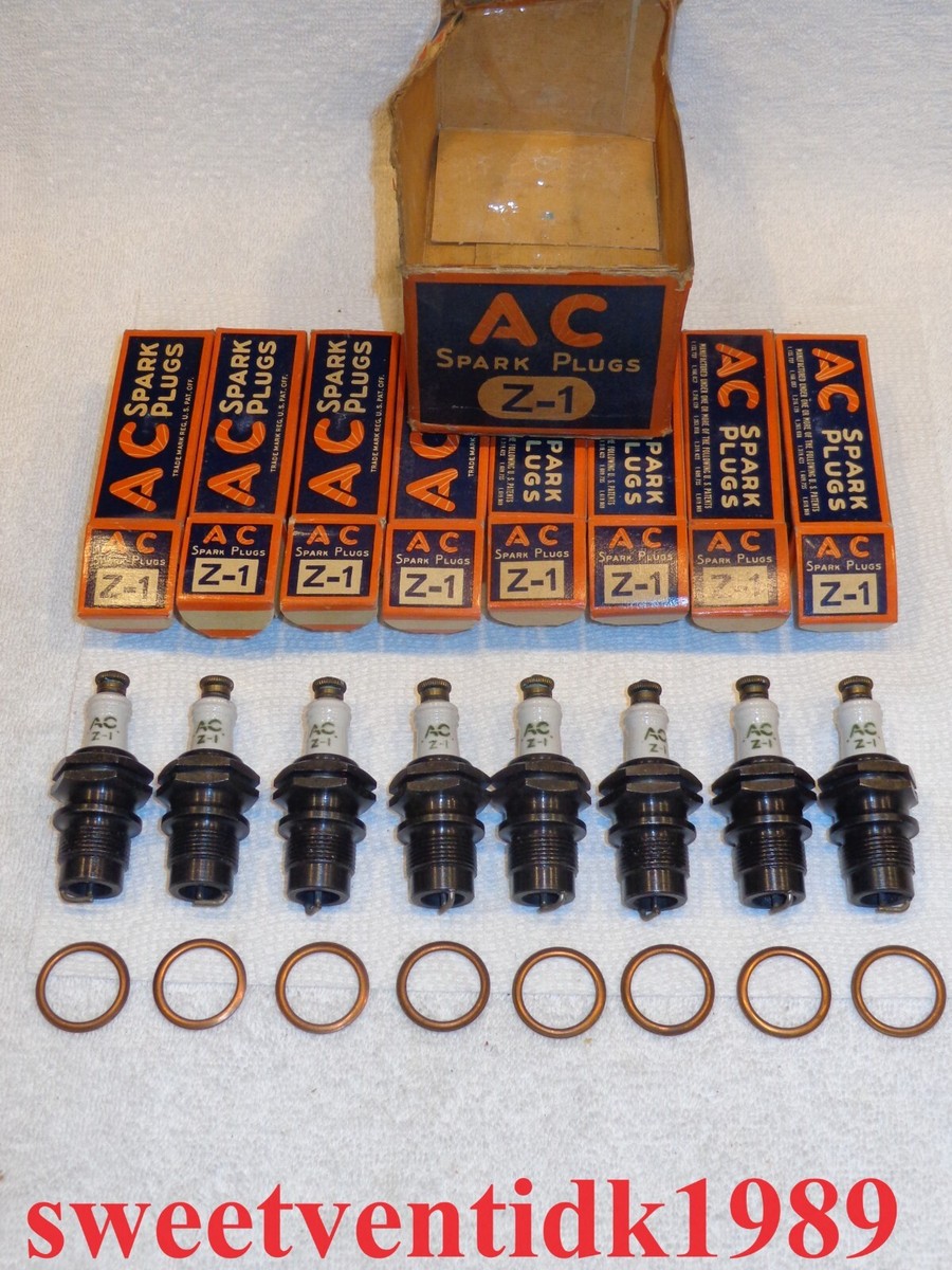 8) ..'NOS' Antique AC - 'Z-1'.. Spark Plugs .. Circa 1934 | eBay