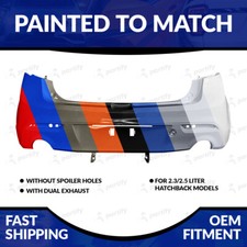 Rear Bumper For 2010-2013 Mazda 3 Hatchback Unfolded Painted To Match Ma1100204