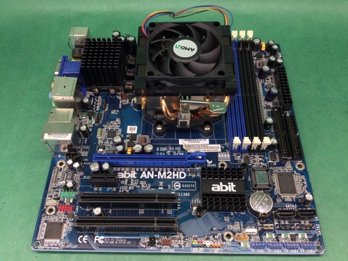 ABIT AN-M2HD Desktop Motherboard - UNKNOWN CPU - UNTESTED