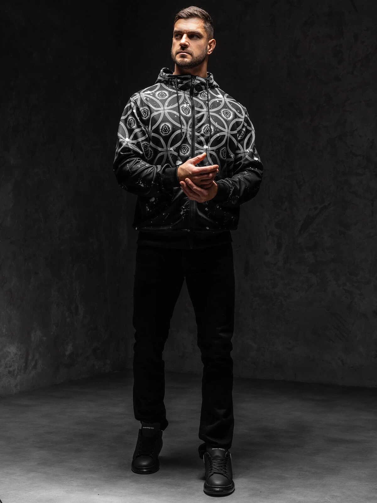 SACAI Felpa con cappuccio pullover felpa con cappuccio felpa stampa uomo stampa bolof