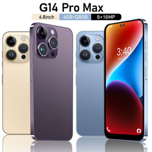 Unlocked Smartphone G14 Pro Max 5G 6.8" 4GB+128GB Android Cell Phone 5000mAh - Afbeelding 1 van 7