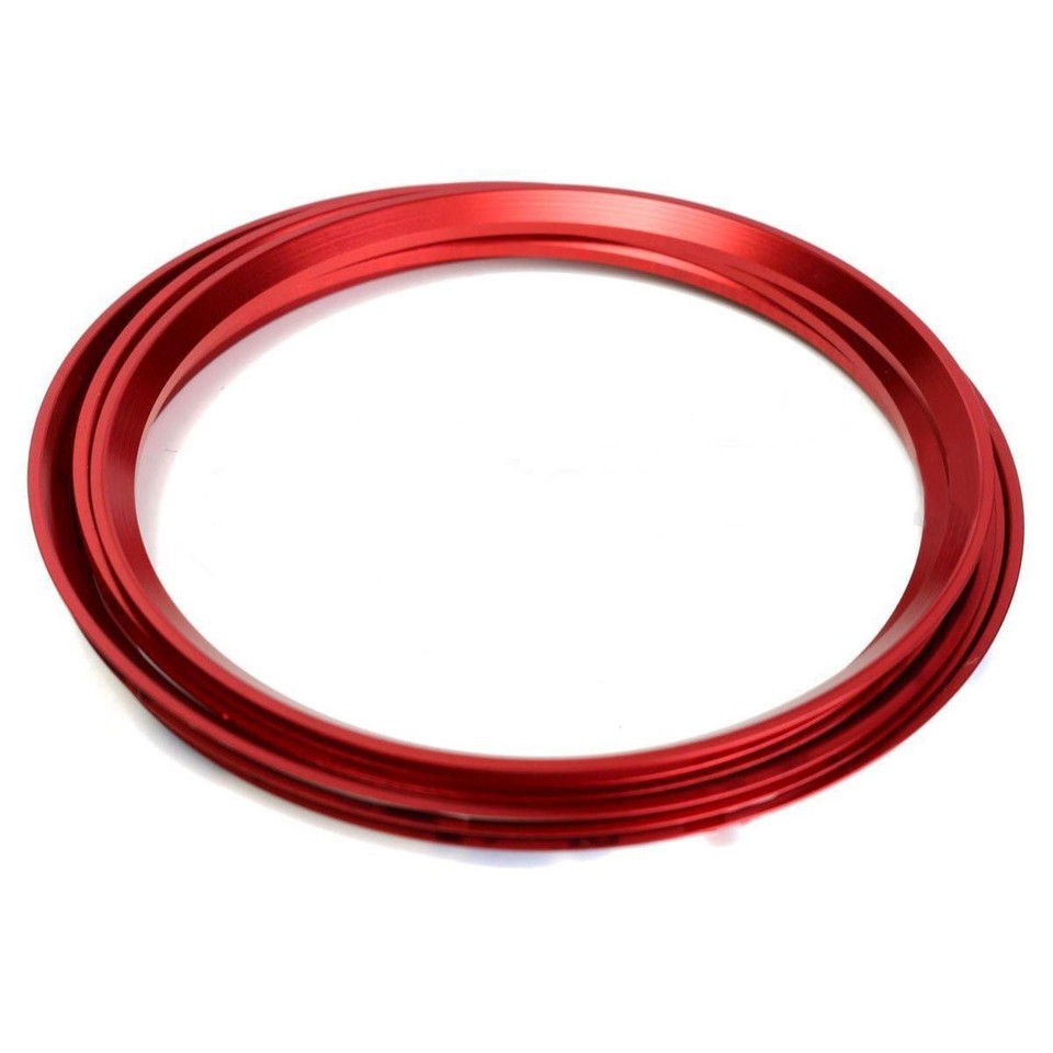 Rings De Sortie D'air Extérieurs PolarLander - Set De 5 Pièces Rouge | Décoration Pour Mercedes-Benz Classe A, B, CLA, GLA