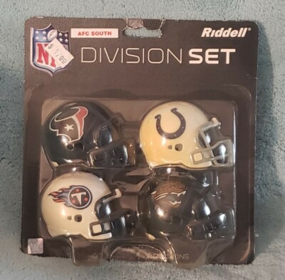 4 NFL Riddell Mini Micro Pocket Helmets - AFC South Conference