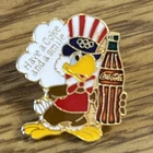 Sam the Eagle Coca Cola Olympics 1" Vintage Pin, Have a Coke and A Smile