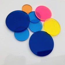 Thick 3mm Circular Colorful Translucent Acrylic Board Plexiglass Tinted Plate